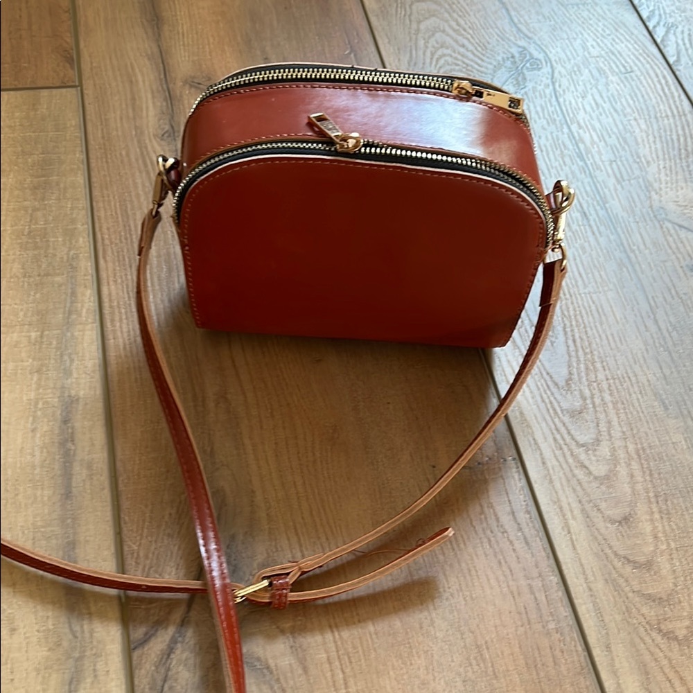 Lucky Brand Brown Crossbody Bag with Leather Trim